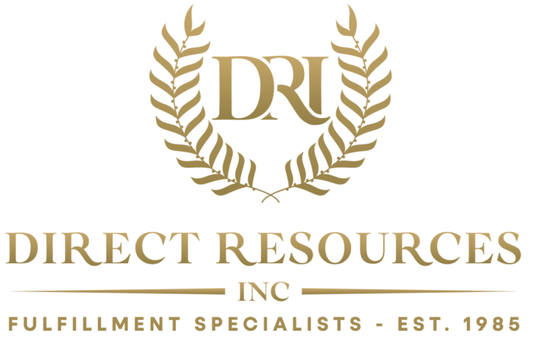 DRI logo. Direct Resources Inc. Fulfillment Specialists - Est. 1985